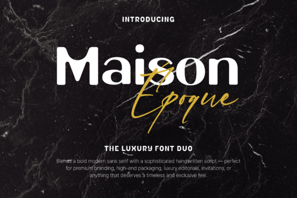 Maison Époque Duo: A Versatile Display Font for Editorial Design